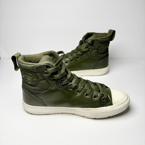Converse All Star Berkshire Boots Cargo Khaki Egret US Sz Men's 8 / Women's 10 - Picture 1 of 14